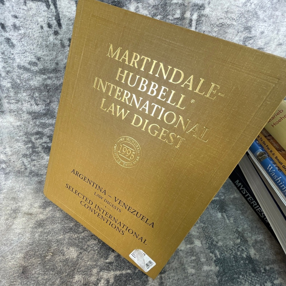 Martindale-Hubbell International Law Digest US State Patent Copyright Book